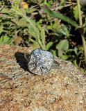 14k gold white gold c.1920's Art Deco diamond ring