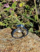 14k gold white gold c.1920's Art Deco diamond ring