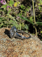 14k gold white gold c.1920's Art Deco diamond ring