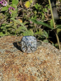 14k gold white gold c.1920's Art Deco diamond ring