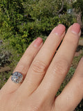 14k gold white gold c.1920's Art Deco diamond ring