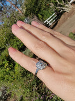 14k gold white gold c.1920's Art Deco diamond ring