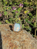 10k yellow gold opal estate ring