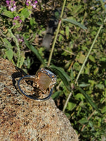 10k yellow gold opal estate ring