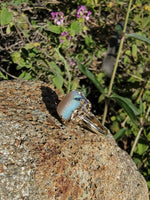 10k yellow gold opal estate ring