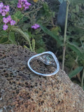Platinum Art Deco c.1920's rare color changing NATURAL ALEXANDRITE & diamond ring