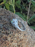 Platinum Art Deco c.1920's rare color changing NATURAL ALEXANDRITE & diamond ring