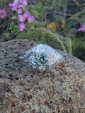 Platinum Art Deco c.1920's rare color changing NATURAL ALEXANDRITE & diamond ring