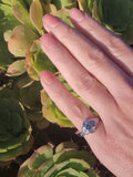 Platinum Art Deco c.1920's rare color changing NATURAL ALEXANDRITE & diamond ring