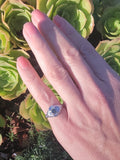 Platinum Art Deco c.1920's rare color changing NATURAL ALEXANDRITE & diamond ring