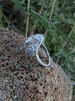 platinum c.1920's filigree diamond ring