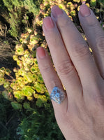 platinum c.1920's filigree diamond ring