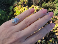 platinum c.1920's filigree diamond ring