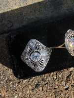 platinum c.1920's filigree diamond ring