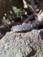14k white gold 14 diamond 2 row estate band - apx .35ct tw INCLUDES RESIZE TO 8