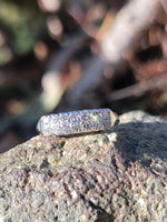 14k white gold 14 diamond 2 row estate band - apx .35ct tw INCLUDES RESIZE TO 8