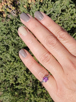 platinum pink sapphire & diamond estate ring