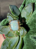 10k yellow gold opal estate ring
