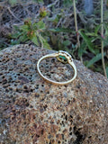 platinum& 14k gold two tone emerald & diamond antique ring