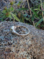 14k gold two tone yellow diamond engagement ring