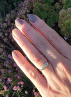 14k gold two tone yellow diamond engagement ring