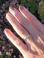 14k gold two tone yellow diamond engagement ring