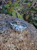 18k white gold diamond Deco diamond vintage ring