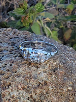 18k white gold diamond Deco diamond vintage ring