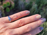 18k white gold diamond Deco diamond vintage ring