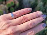 18k white gold diamond Deco diamond vintage ring