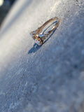 10k gold Victorian opal & diamond ring