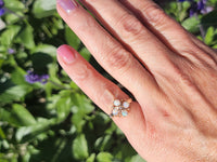 10k gold Victorian opal & diamond ring