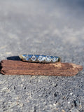 14k gold two tone 5 diamond estate band - apx .20ct tw