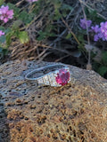 Platinum c.1920's Art Deco Ruby & Diamond Ring