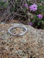 platinum diamond stackable wedding band