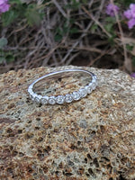 platinum diamond stackable wedding band
