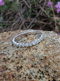 platinum diamond stackable wedding band