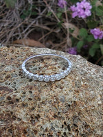 platinum diamond stackable wedding band
