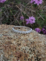 platinum diamond stackable wedding band