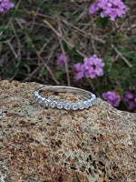 platinum diamond stackable wedding band