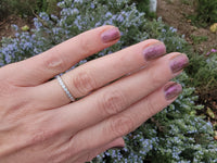 platinum diamond stackable wedding band