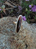 14k gold c.1930's Deco Obsidian ring