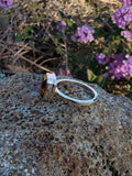 14k yellow gold emerald cut CITRINE estate ring