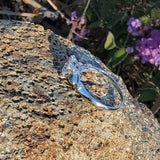 Platinum Emerald & Diamond estate ring