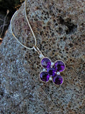 14k gold Victorian amethyst & pearl necklace pendant lavaliere