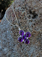 14k gold Victorian amethyst & pearl necklace pendant lavaliere