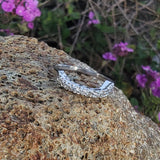 platinum 7 diamond estate curved band