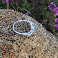 platinum 7 diamond estate curved band