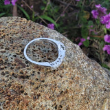 platinum 7 diamond estate curved band