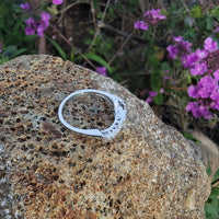 platinum 7 diamond estate curved band